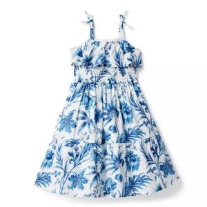 Janie and Jack THE VERANDA MIDI SUNDRESS Color: Peacock Blue 3T